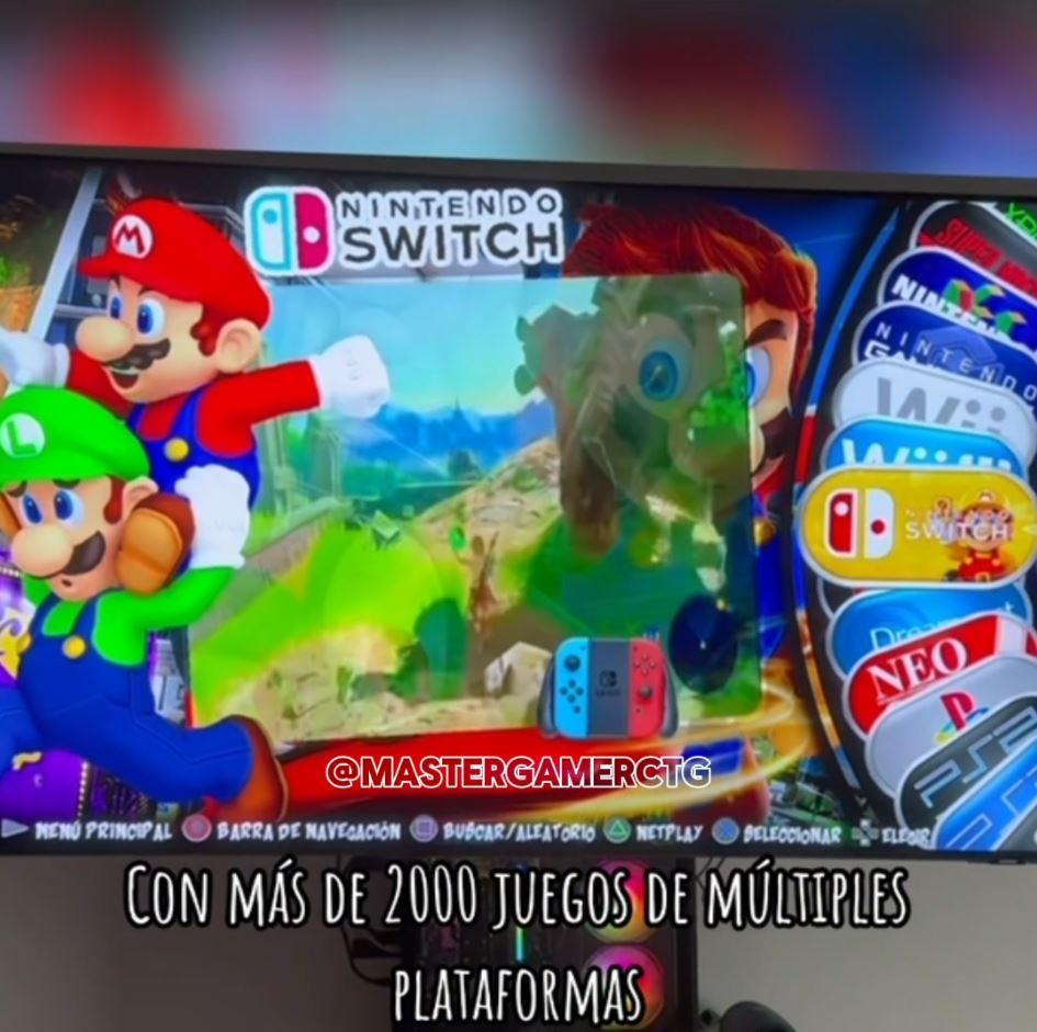 CONSOLA VIRTUAL MASTER GAMER - 1TB - 500gb - 250gb - 120gb - 60gb - 30gb - GRATIS EN KIT DE OBSEQUIOS