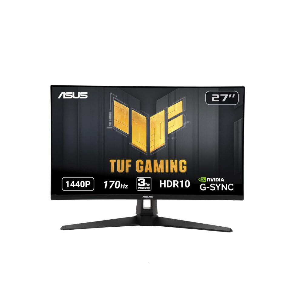 Monitor Gamer ASUS TUF VG27AQA1A 27″ 170Hz 2K WQHD IPS 1ms HDR | 2x HDMI 2.0 + DisplayPort 1.2