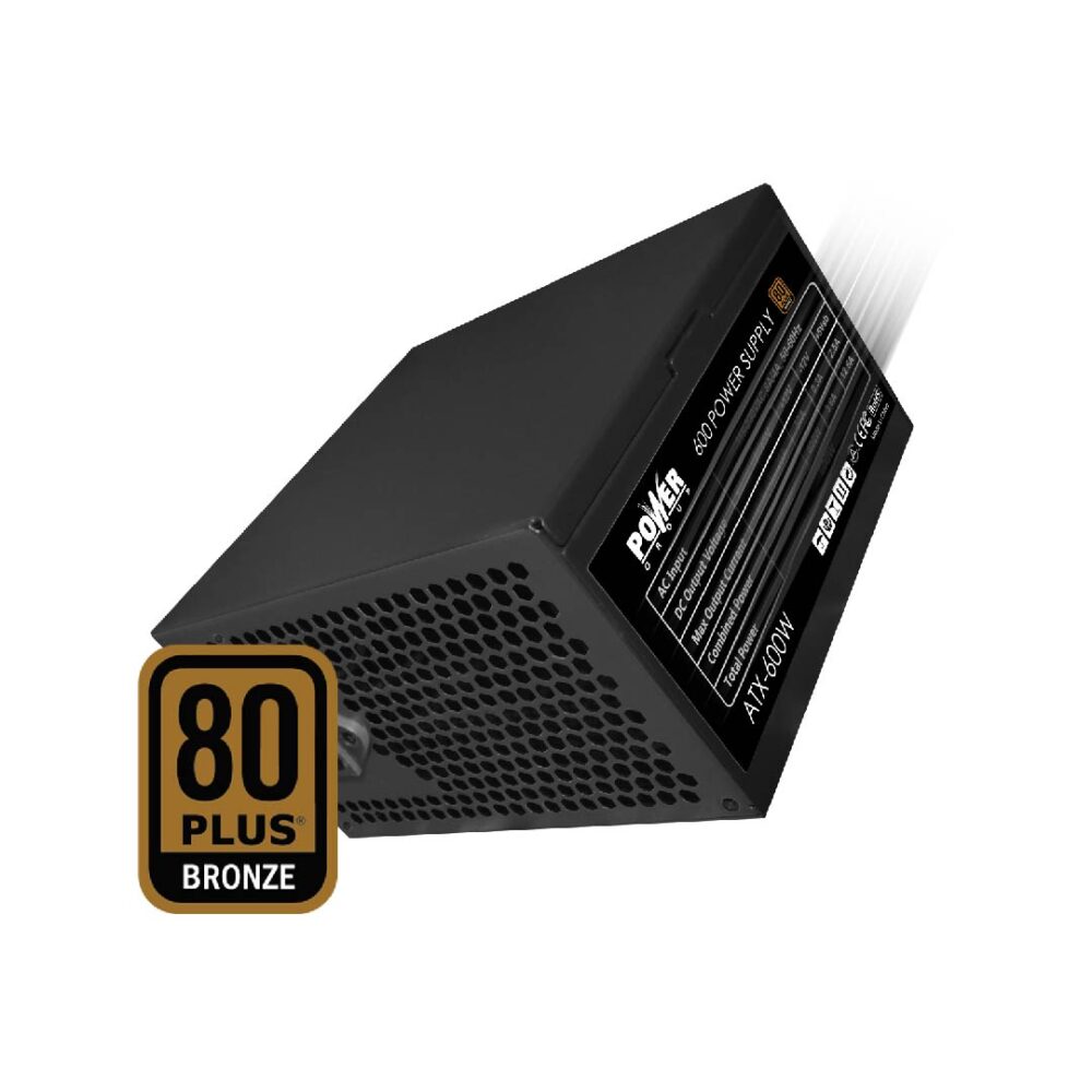 FUENTE DE PODER POWER GROUP 600W | 80 Plus Bronze | ATX | Ventilador 135mm | PCIe 6+2 Pin | DC to DC