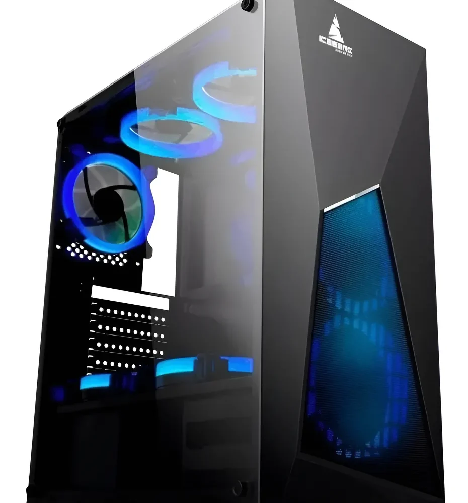 Gabinete Iceberg Turbo Z8 | ATX | Vidrio templado | USB 3.0 | GPU 320mm - (Sin Ventiladores) - SOLO EN COMBO O SERVICIO TECNICO