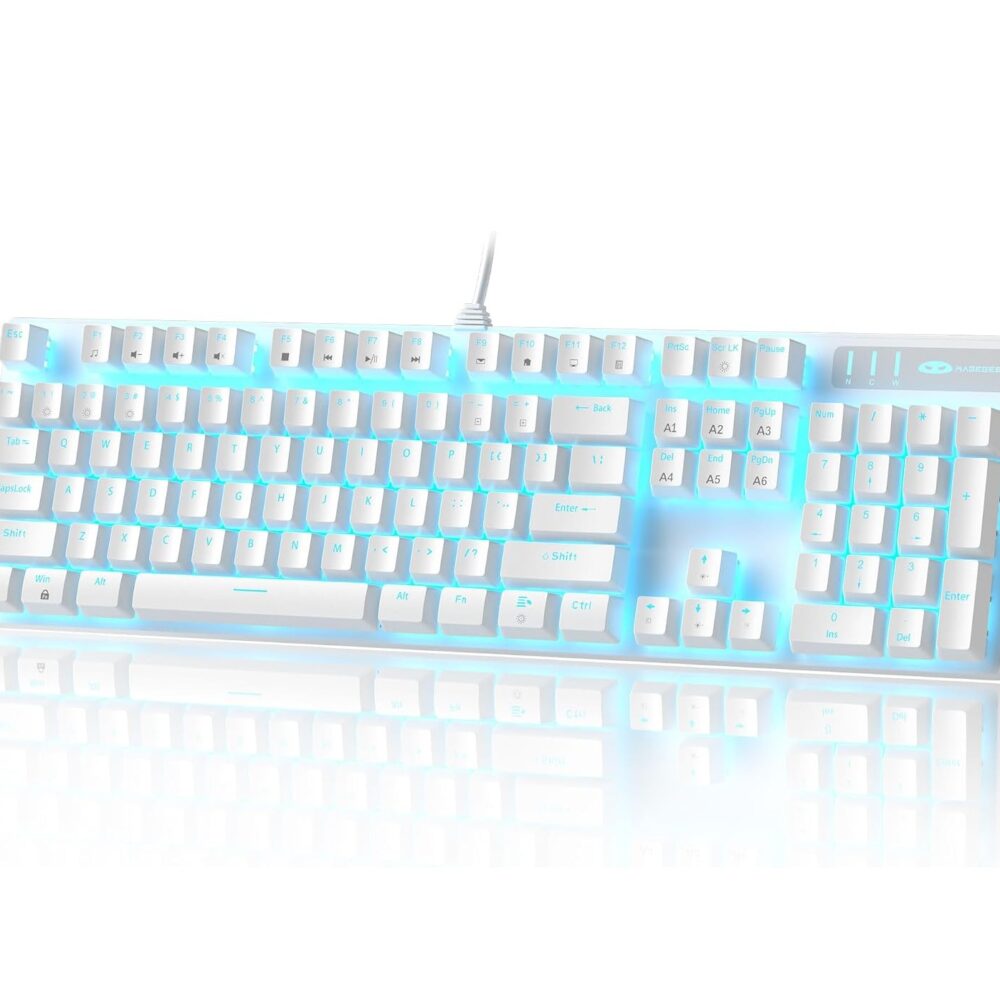 Teclado Mecánico MageGee 100% - Anti-ghosting - Switch Azules