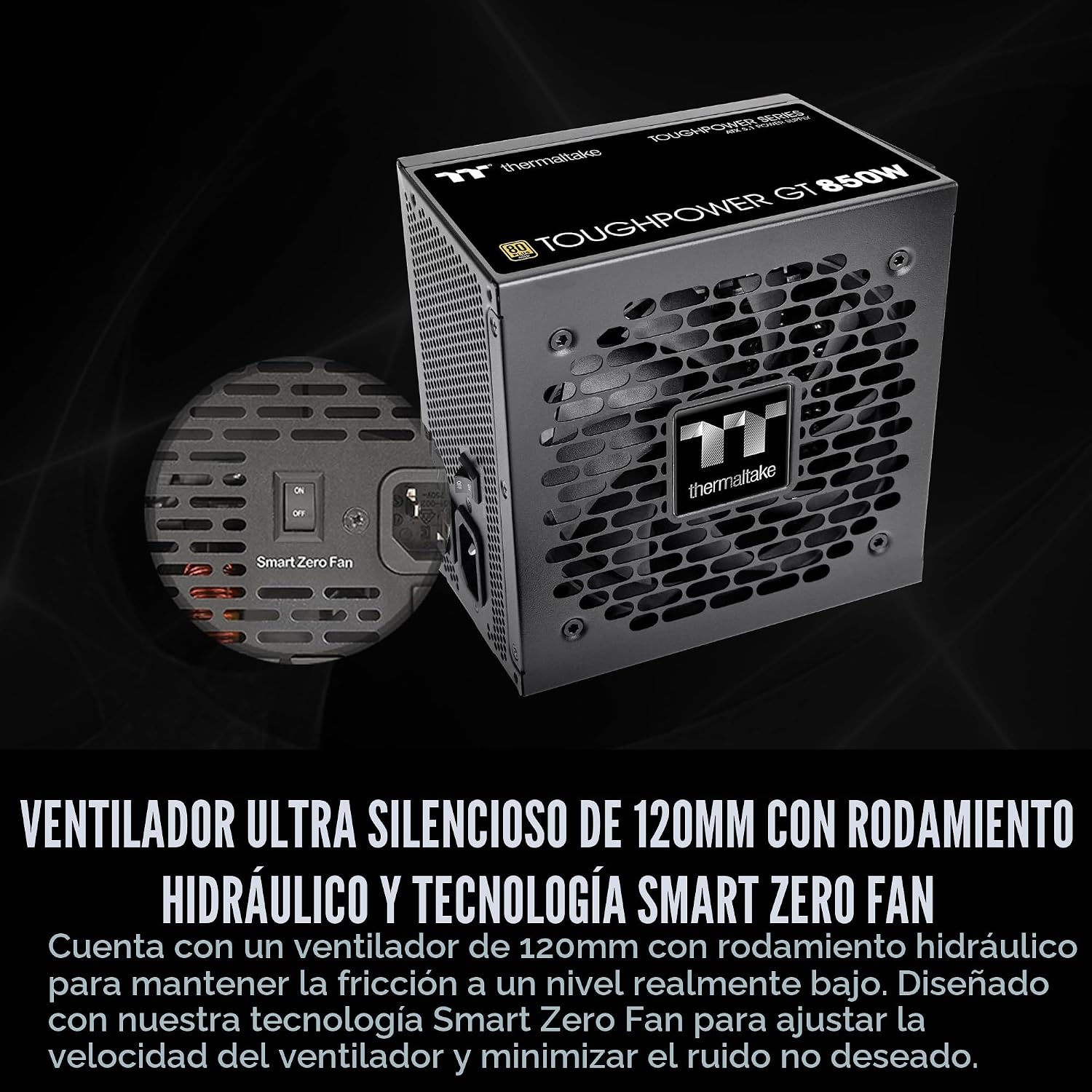 Fuente de Poder Thermaltake Toughpower GT850 | 850W | Certificada 80 Plus Gold | ATX 3.1 | PCIe 5.1 | Full Modular - Image 3