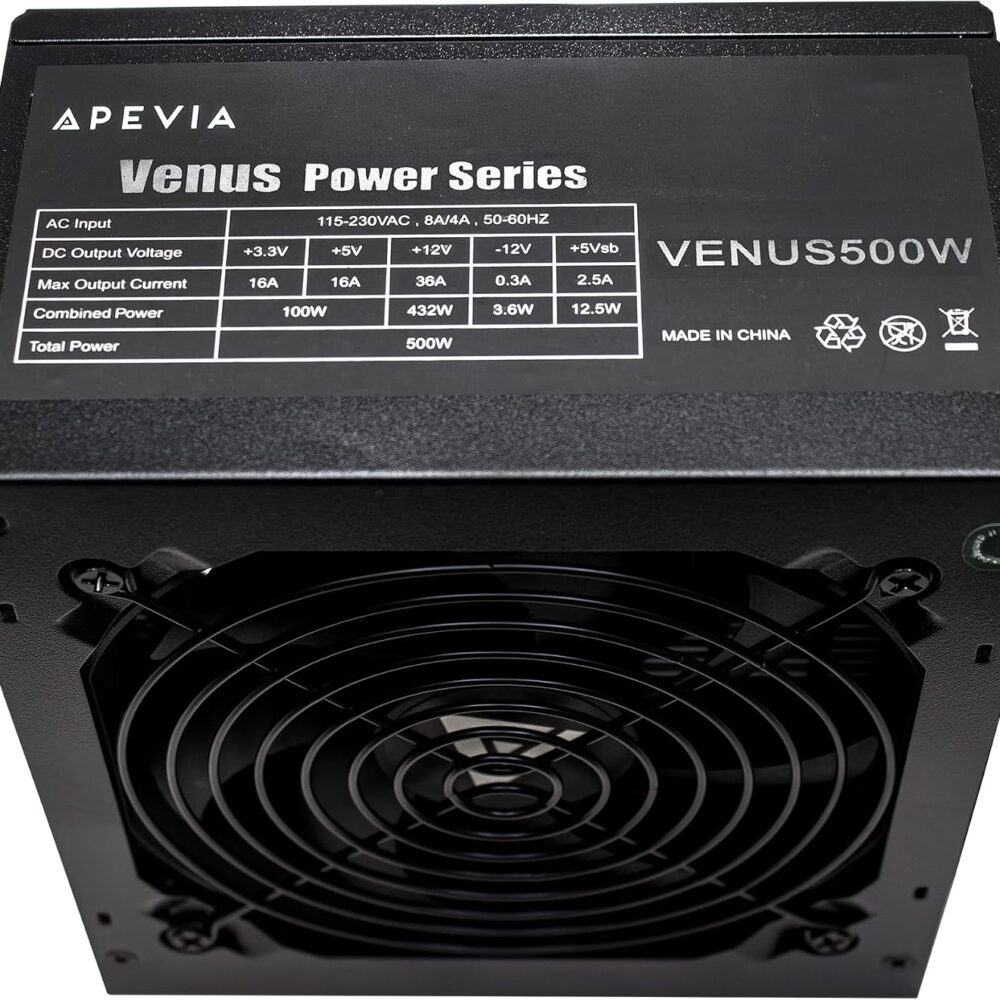 Fuente real Apevia VENUS500W ATX - 500W